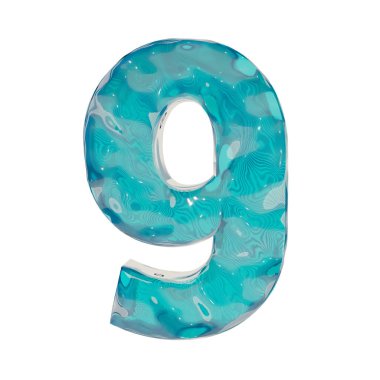 Sıvı 9 numara, 3d render