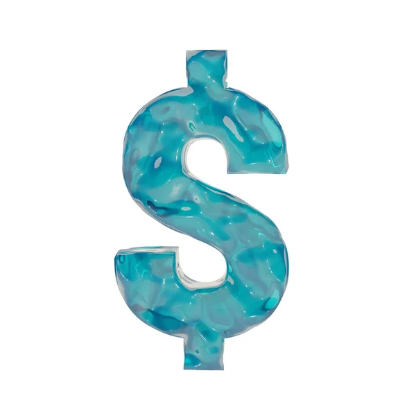 Жидкий Символ Доллар Рендеринг — стоковое фото