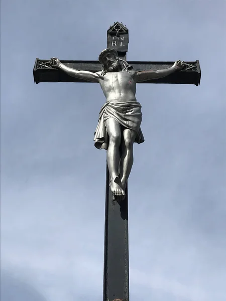 Jesus Korsfäst Korset — Stockfoto
