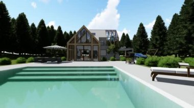 Modern İskandinav ev dış