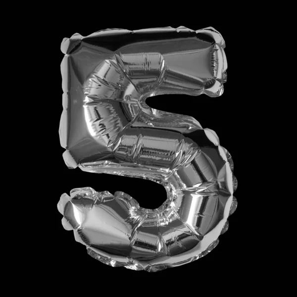 Foil Balloon Numero — Foto Stock