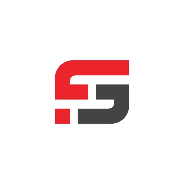 FS mektup Logo vektör. SF logosunu görmeniz gerekir. FJ logosu 