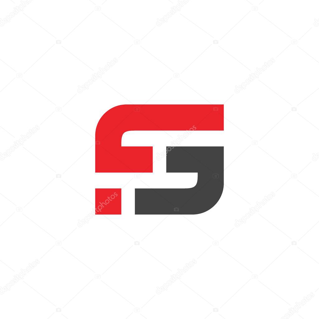 FS Letter Logo Vector. SF logo. FJ logo
