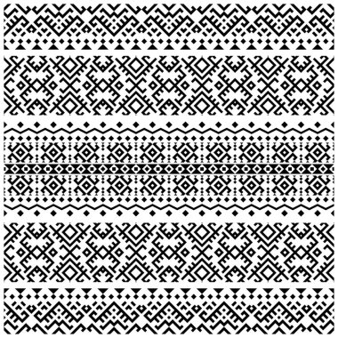 Kabilenin kusursuz etnik düzeni. Aztek tasarımı boho halı, kumaş, battaniye ve fon.