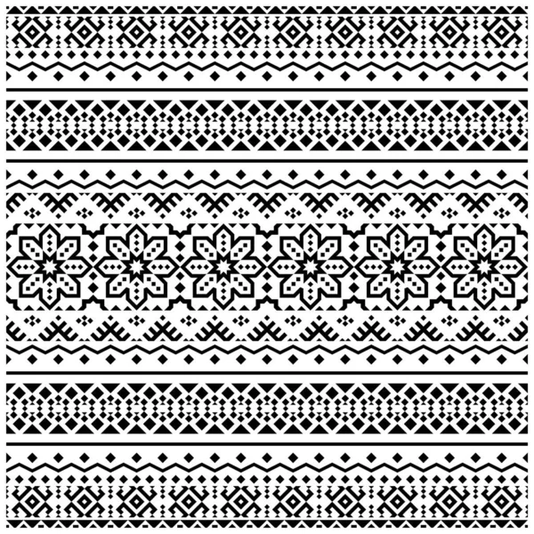 Modèle Ethnique Sans Couture Tribale Tapis Boho Design Aztèque Tissu — Image vectorielle