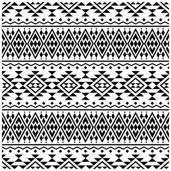 Ikat Padrão Étnico Sem Costura Têxtil Impressão Digital Design Ilustração — Vetor de Stock