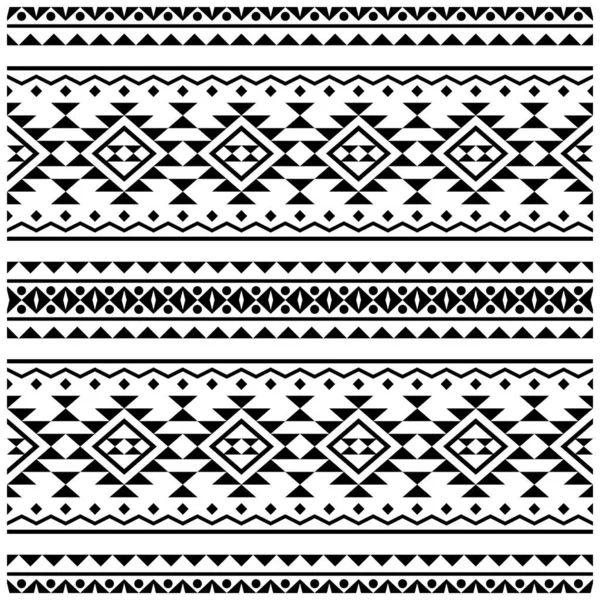 Padrão Étnico Sem Costura Design Têxtil Imagens Ilustração Cor Branca — Vetor de Stock