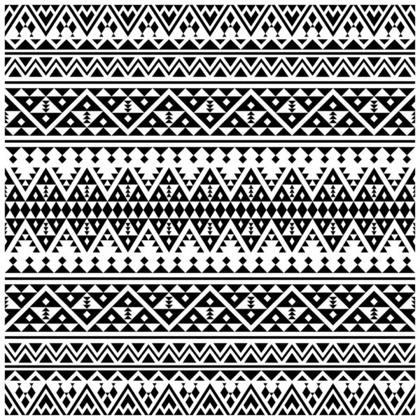Геометрия Ethnic Seamless Pattern texture design vector in black white color
