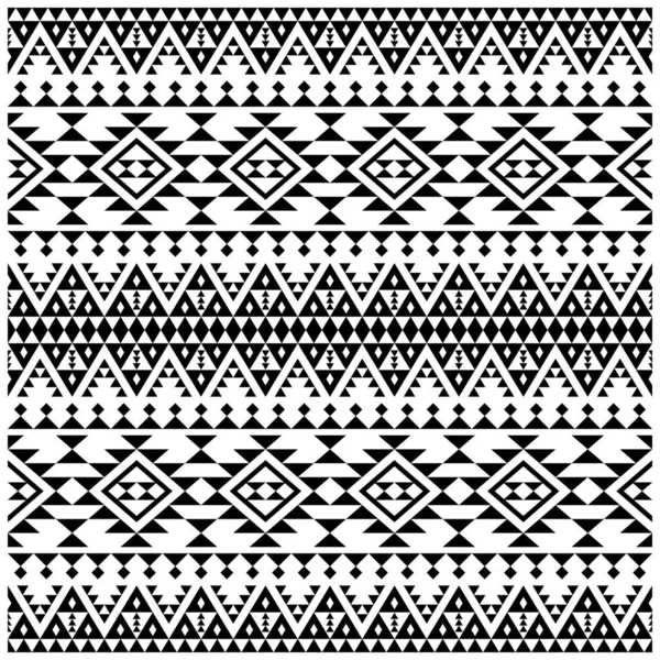 Padrão Asteca Sem Costura Tradicional Vetor Design Textura Cor Branca — Vetor de Stock