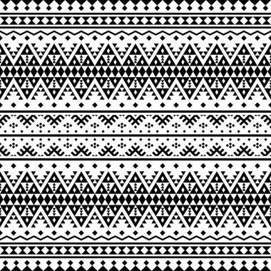 Geleneksel arkaplan için kusursuz Etnik Desen Çizim Çizim vektörü