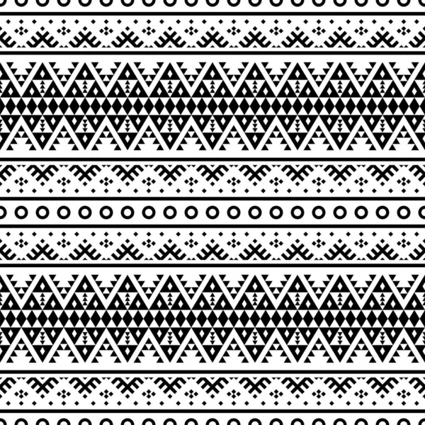 Diseño Textura Patrón Étnico Inconsútil Vector Ilustración Para Fondo Tradicional — Archivo Imágenes Vectoriales