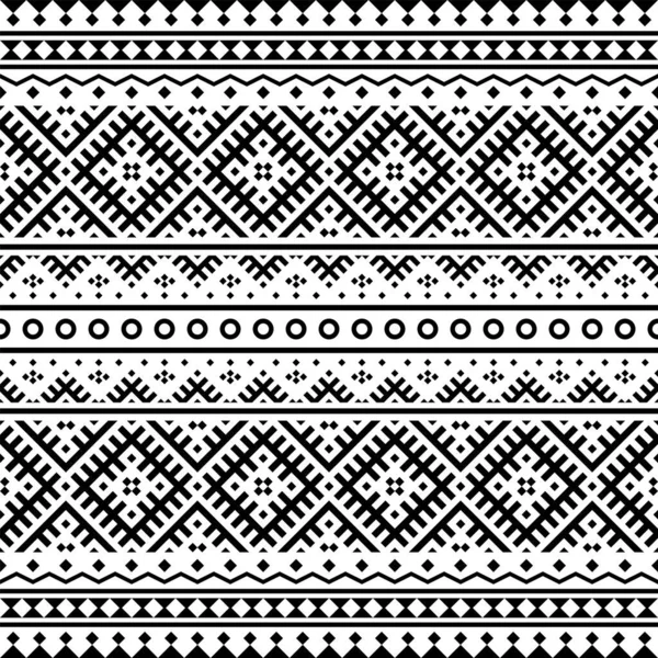 Seamless Ethnic Pattern Texture Design Illustration Vector Traditional Background — Stock Vector