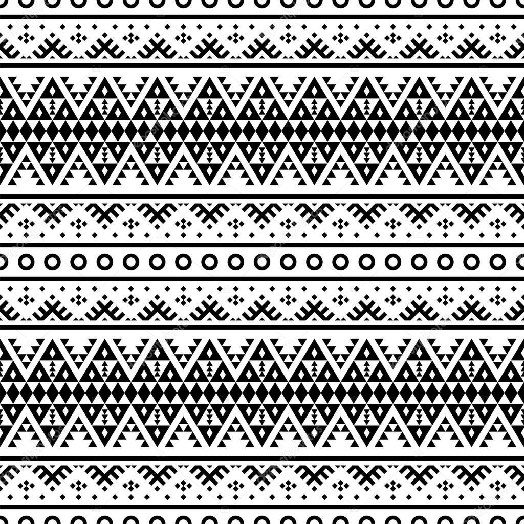 Seamless Ethnic Pattern texture design Illustration vector for traditional background