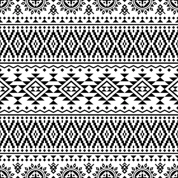 Senza Soluzione Continuità Aztec Pattern Texture Sfondo — Vettoriale Stock