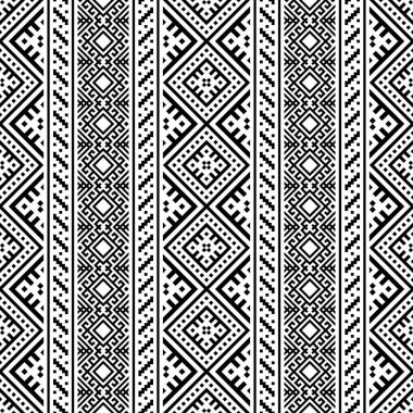 Geleneksel aztek pürüzsüz etnik model tasarım vektörü