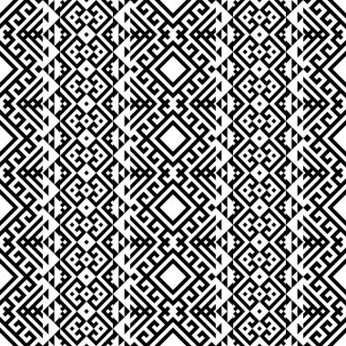Geleneksel aztek pürüzsüz etnik model tasarım vektörü