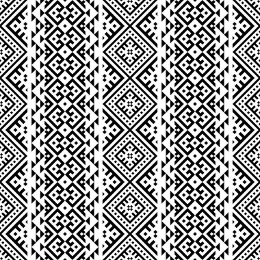Geleneksel aztek pürüzsüz etnik model tasarım vektörü