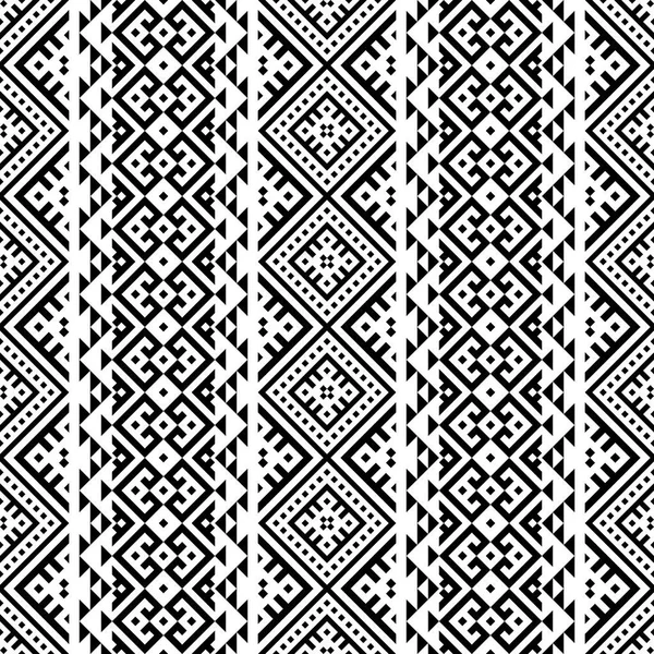 Vector Diseño Patrón Étnico Sin Costura Azteca Tradicional — Vector de stock