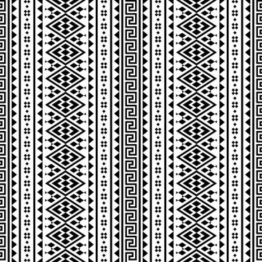 Geleneksel kabile motifi kusursuz desen tasarım vektörü
