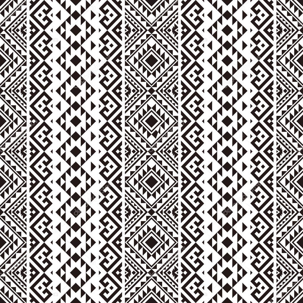 Traditional seamless ethnic pattern texture background design vector