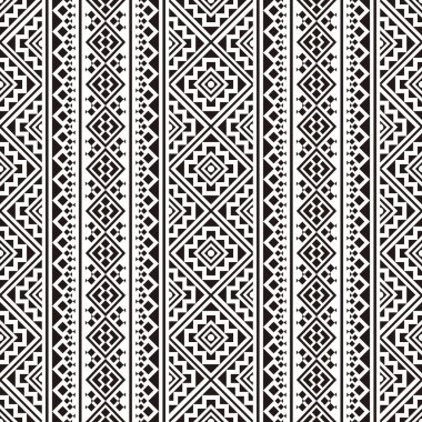 Geleneksel motif pürüzsüz etnik model arka plan tasarım vektörü