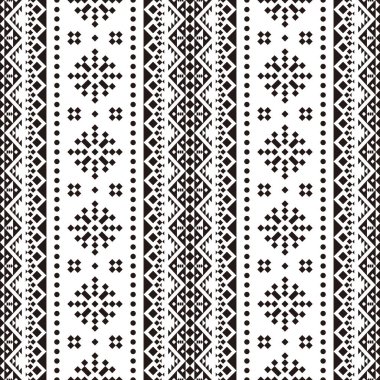 Geleneksel motif pürüzsüz etnik model arka plan tasarım vektörü
