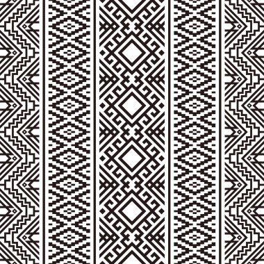 Kusursuz etnik model arka plan tasarım vektörü