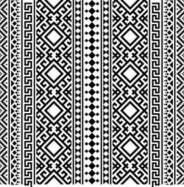 Etnik Fas motifi arka plan monokrom rengi