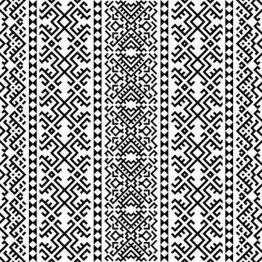 Etnik Fas motifi arka plan monokrom rengi