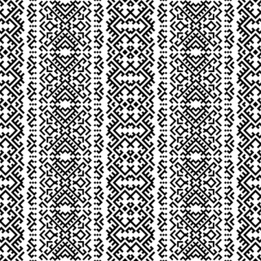 Etnik Fas motifi arka plan monokrom rengi