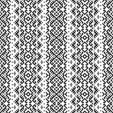 Dikey etnik desensiz desen tasarım vektörü