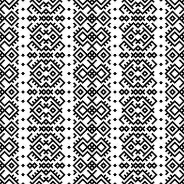 Tek renkli etnik motif desen arka plan tasarım vektörü