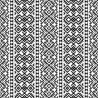 Tek renkli etnik motif desen arka plan tasarım vektörü