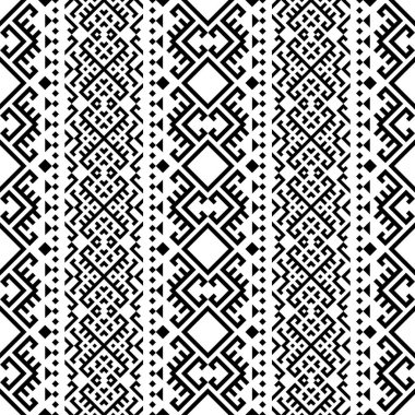 Geleneksel motif etnik pürüzsüz desen tasarım arka plan vektörü