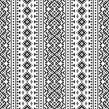 Geleneksel motif etnik pürüzsüz desen tasarım arka plan vektörü