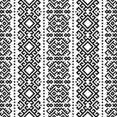 Geleneksel motif etnik pürüzsüz desen tasarım arka plan vektörü