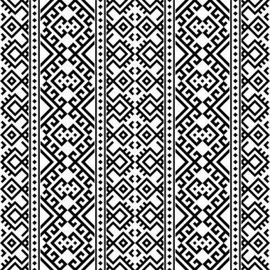 Dikey geleneksel aztek desen desen tasarım vektörü