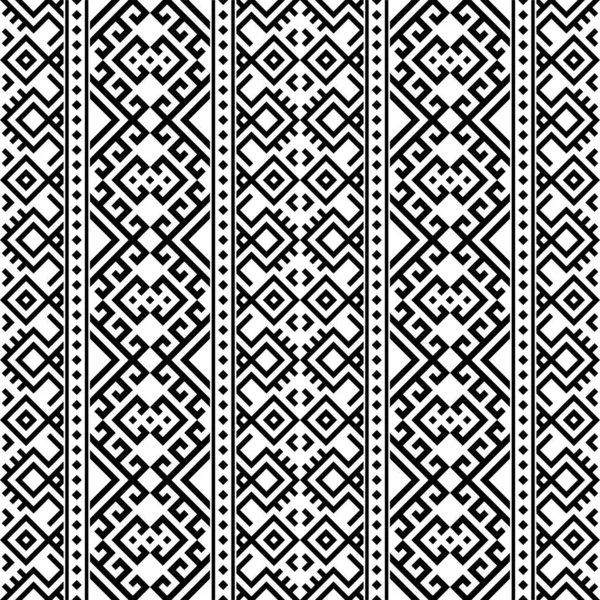 Padrão Azteca Tradicional Vertical Vetor Design Textura — Vetor de Stock