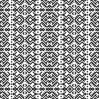 Dikey geleneksel aztek desen desen tasarım vektörü