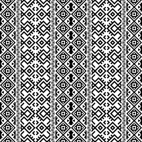 Traditionelle Nahtlose Ethnische Muster Textur Design Vektor Vertikalen Stil — Stockvektor