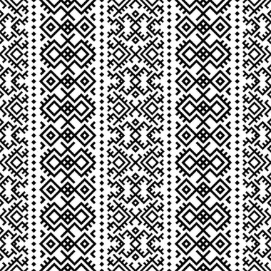 Geleneksel pürüzsüz etnik model tasarım vektörü