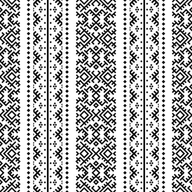 Geleneksel pürüzsüz etnik model tasarım vektörü