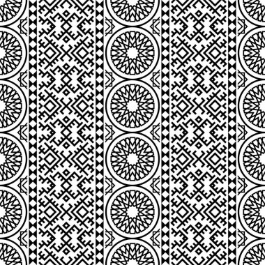 Geleneksel pürüzsüz etnik model tasarım vektörü