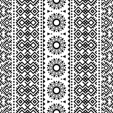 Kusursuz etnik model motif tasarım illüstrasyon vektörünün geleneksel arka planı