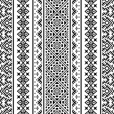 Kusursuz etnik model motif tasarım illüstrasyon vektörünün geleneksel arka planı