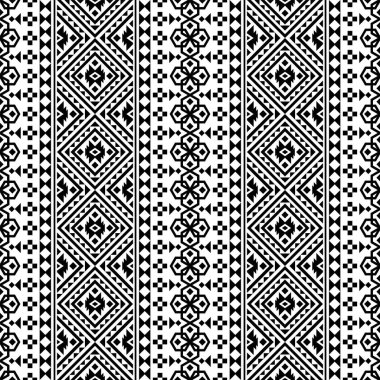 Kusursuz etnik model motif tasarım illüstrasyon vektörünün geleneksel arka planı