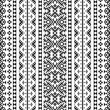 Kusursuz etnik model motif tasarım illüstrasyon vektörünün geleneksel arka planı