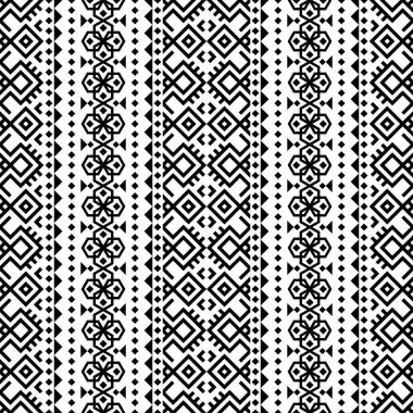 Geleneksel aztek motifi pürüzsüz desen arkaplan tasarım vektörü