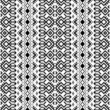 Geleneksel aztek motifi pürüzsüz desen arkaplan tasarım vektörü