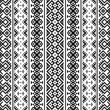 Geleneksel aztek motifi pürüzsüz desen arkaplan tasarım vektörü